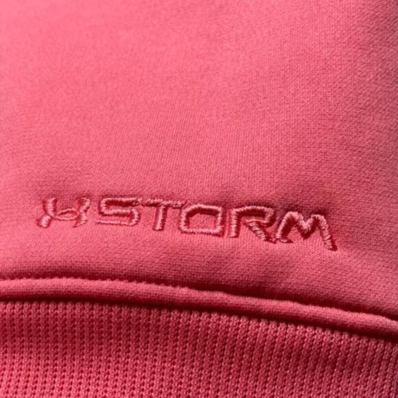Under Armour Storm Hoodie Women's Large Pink Hooded Sweater Purple UA Logo - Picture 12 of 15